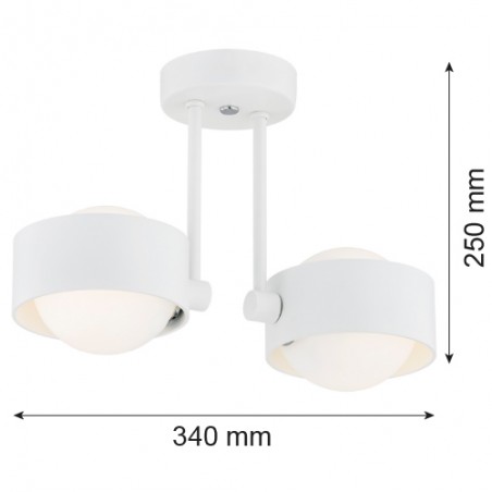 MASSIMO PLUS 7088 lampa wisząca 2 pł. Argon