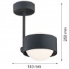 MASSIMO PLUS 8060 lampa wisząca 1 pł. Argon