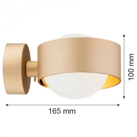 MASSIMO PLUS 8567 kinkiet 1 pł. Argon