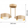 MASSIMO PLUS 7215 lampa wisząca 2 pł. Argon