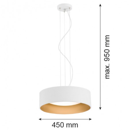 MOHITO  1213 lampa wisząca 3 pł. Argon