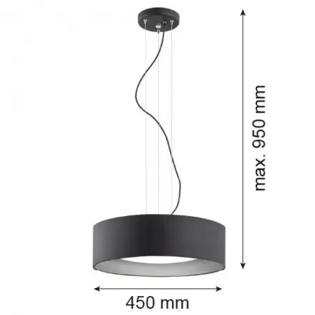 MOHITO 1214 lampa wisząca 3 pł. Argon