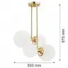MORITZ 1743 lampa wisząca 4 pł. Argon