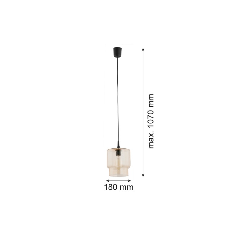 NEWA  3273 lampa wisząca 1 pł.  Argon