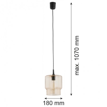 NEWA  3273 lampa wisząca 1 pł.  Argon