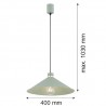 NASHVILLE 4694 lampa wisząca 1 pł. Argon