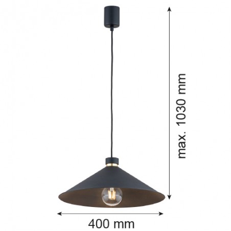 NASHVILLE 4695 lampa wisząca 1 pł. Argon