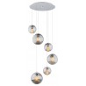 OPTICA 2529 lampa wisząca 6 pł. na okrągłej podsufitce Argon