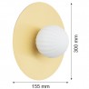 PALOMA 8503 kinkiet / plafon 1 pł.  Argon