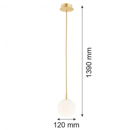 PALOMA 8506 lampa wisząca 1 pł., mniejsza Argon