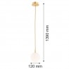 PALOMA 8506 lampa wisząca 1 pł., mniejsza Argon