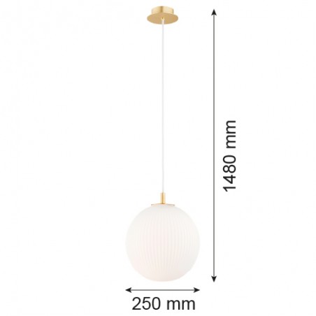 PALOMA 8507 lampa wisząca 1 pł., większa Argon