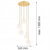 PALOMA 2183 lampa wisząca 5 pł. Argon