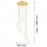 PALOMA 2183 lampa wisząca 5 pł. Argon