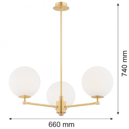 PALOMA 6307 żyrandol 3 pł. Argon