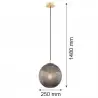 PALOMA 8513 lampa wisząca 1 pł., większa Argon
