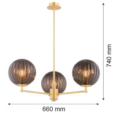 PALOMA 6310 żyrandol 3 pł. Argon