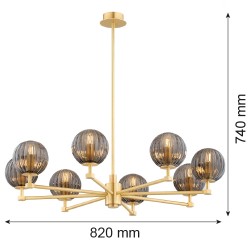 PALOMA 5069 żyrandol 8 pł. Argon