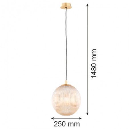 PALOMA 8515 lampa wisząca 1 pł., większa Argon