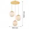 PALOMA 6311 lampa wisząca 3 pł. Argon
