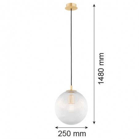 PALOMA 8517 lampa wisząca 1 pł., większa Argon
