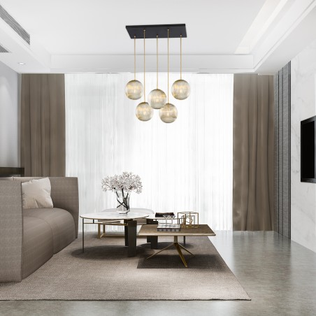 PALOMA 2189 lampa wisząca 5 pł. Argon