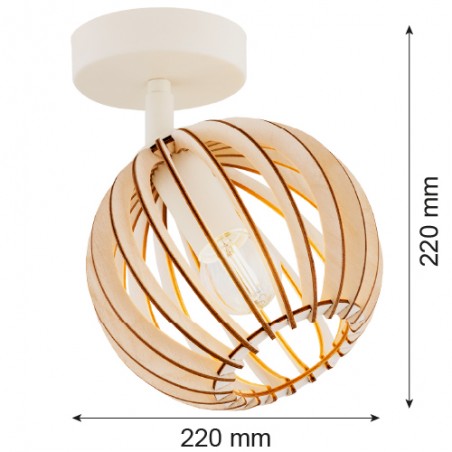 PARULA 8275 kinkiet 1 pł. / plafon 1 pł. Argon