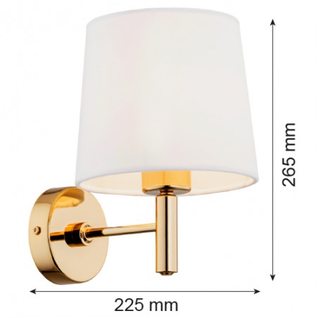 PONTE PLUS 4728 kinkiet 1 pł.  Argon