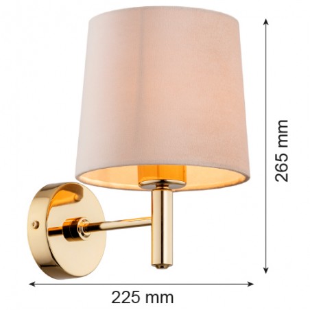 PONTE PLUS 4727 kinkiet 1 pł.  Argon