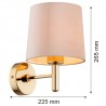 PONTE PLUS 4727 kinkiet 1 pł.  Argon