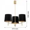 PONTE PLUS 6111 żyrandol 3 pł. Argon