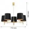 PONTE PLUS 2107 żyrandol 5 pł. Argon