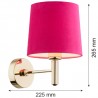 PONTE 4349 kinkiet 1 pł. Argon