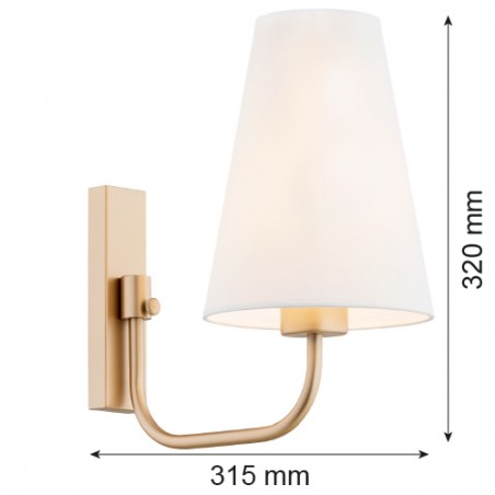 SAFIANO 8312 kinkiet 1 pł. Argon