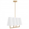 SAFIANO 1828 lampa wisząca 4 pł. Argon