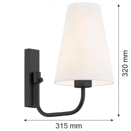 SAFIANO 8376 kinkiet 1 pł. Argon