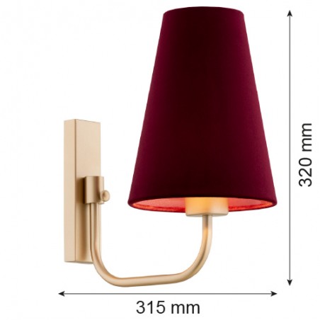 SAFIANO 8313 kinkiet 1 pł. Argon