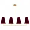 SAFIANO 1829 lampa wisząca 4 pł. Argon