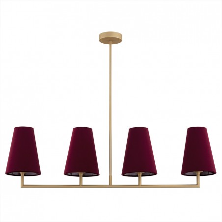 SAFIANO 1829 lampa wisząca 4 pł. Argon