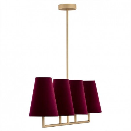 SAFIANO 1829 lampa wisząca 4 pł. Argon