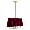 SAFIANO 1829 lampa wisząca 4 pł. Argon