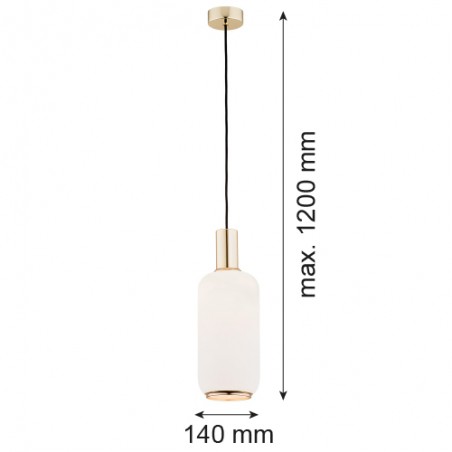 SAGUNTO 4356 lampa wisząca 1 pł. Argon