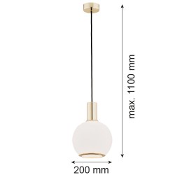 SAGUNTO 4357 lampa wisząca 1 pł. Argon