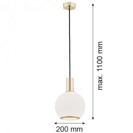 SAGUNTO 4357 lampa wisząca 1 pł. Argon