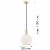 SAGUNTO 4357 lampa wisząca 1 pł. Argon