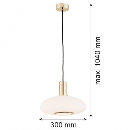 SAGUNTO 4358 lampa wisząca 1 pł. Argon