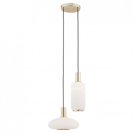 SAGUNTO 896 lampa wisząca 2 pł. na okrągłej podsufitce Argon