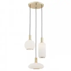 SAGUNTO 1489 lampa wisząca 3 pł. na okrągłej podsufitce Argon