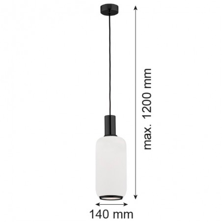 SAGUNTO PLUS 8563 lampa wisząca 1 pł. Argon