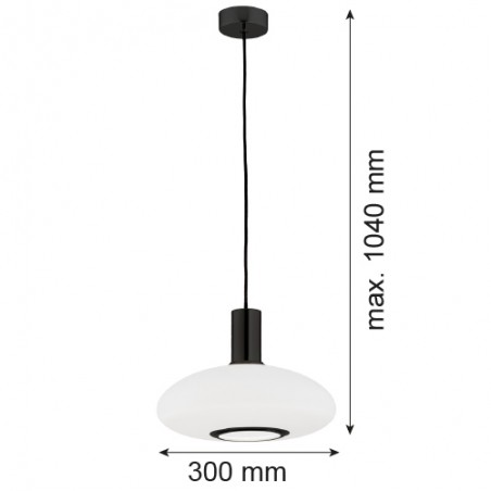 SAGUNTO PLUS 8565 lampa wisząca 1 pł. Argon